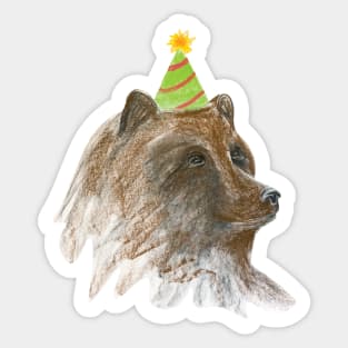 Party Bear Sticker